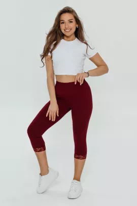 Кружево бриджи женские (бордо)