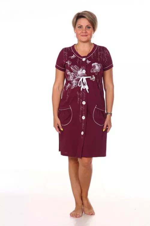 Халат Ваниль бордо последний размер