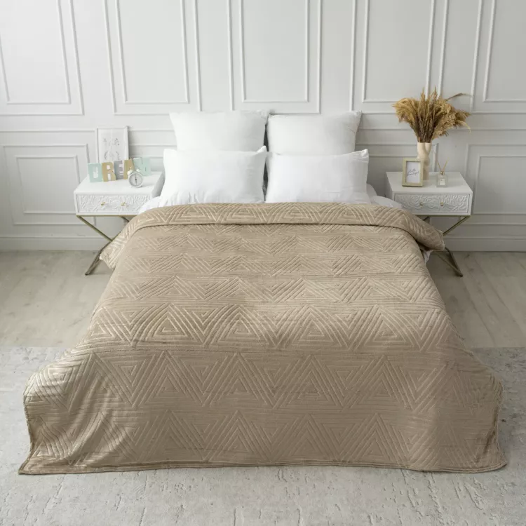 Клеопатра(орех) плед велсофт