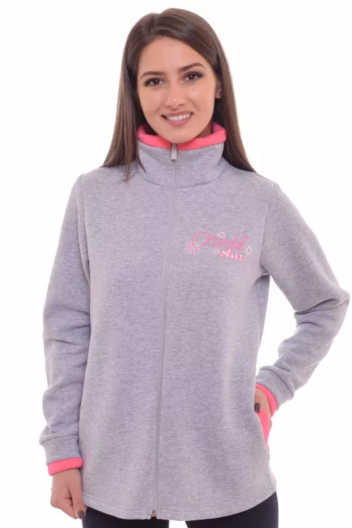 Толстовка женская 6-129а (светло-серый)