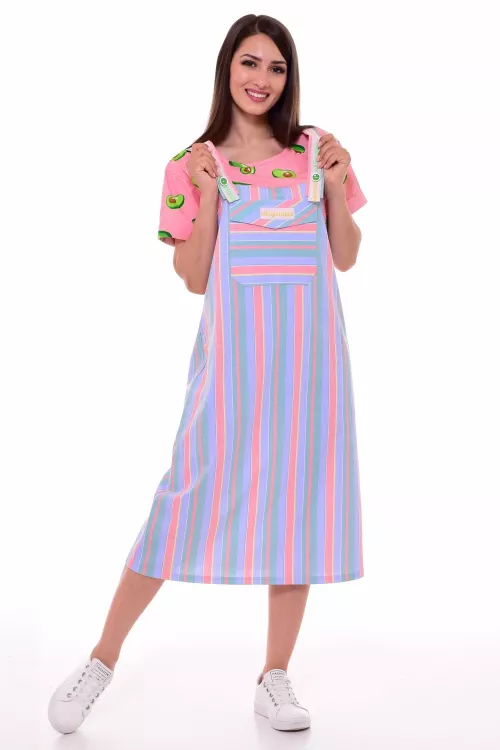 Платье женское 4-088 (коралл)