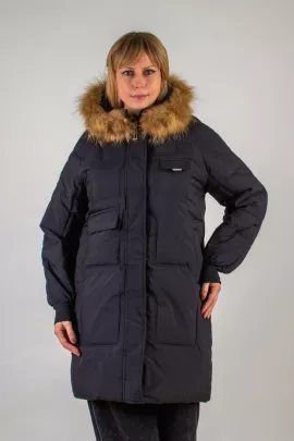 Парка 620 зимняя черный последний размер