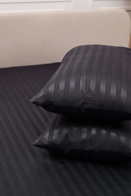 Комплект наволочек Микрофибра Страйп - Графит