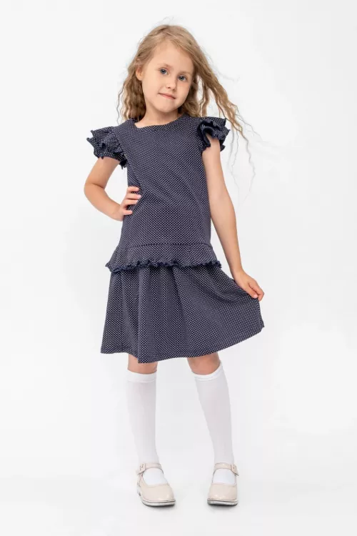 Костюм детский Полька синий последний размер