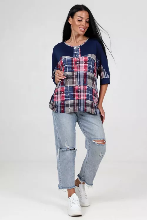 Туника 742667 синий последний размер