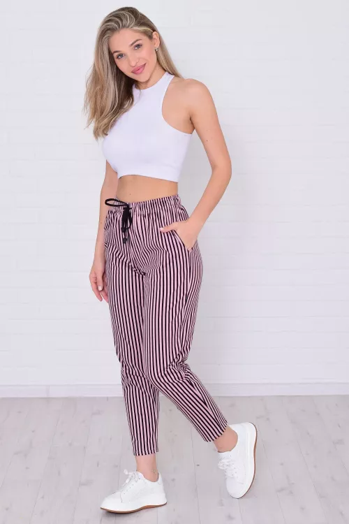 Брюки женские 8-031г1 (пудра)