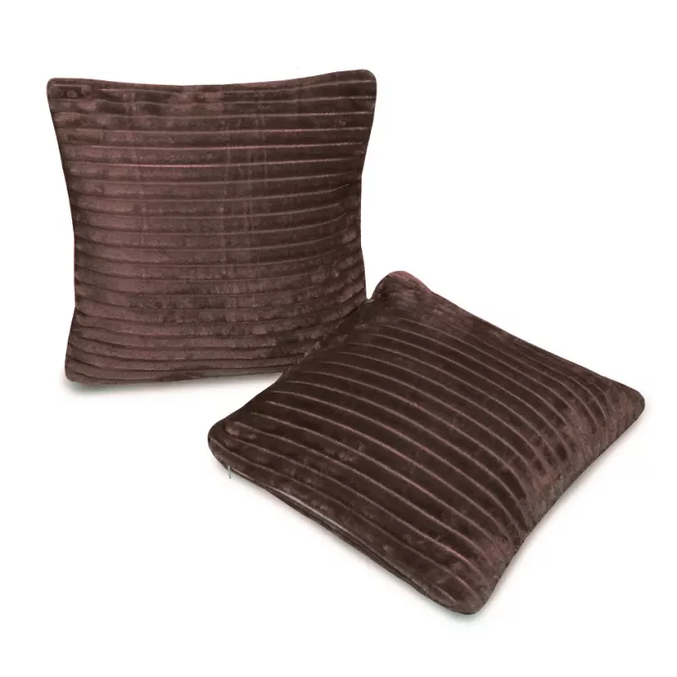 Вертикаль(шоколад) наволочка велсофт