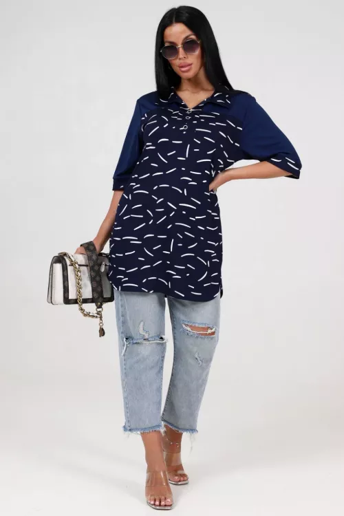 Туника 415467 синий последний размер