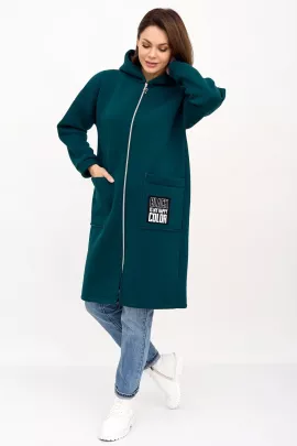Толстовка женская 9866 (темно зеленый)