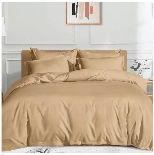 Постельное белье поплин гладкокрашенный - Слоновая кость