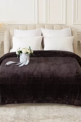 Вертикаль(серый туман) плед велсофт тубус