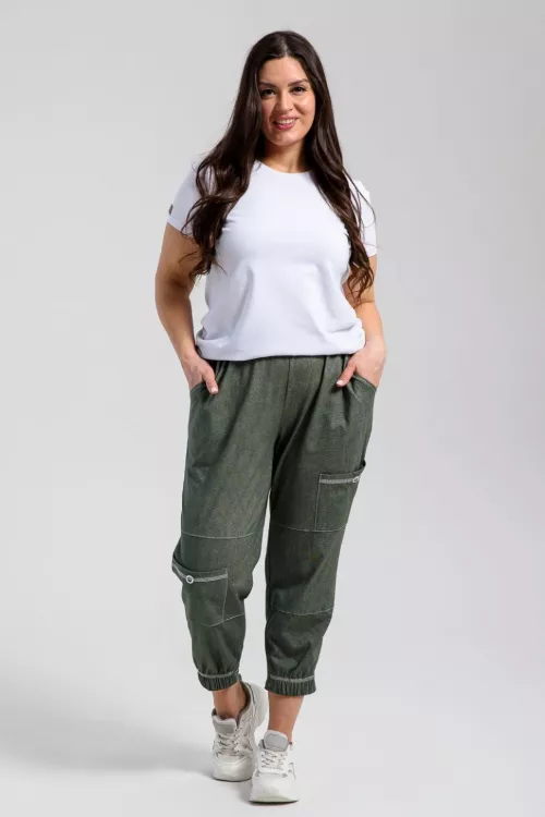 Брюки 82411 хаки последний размер