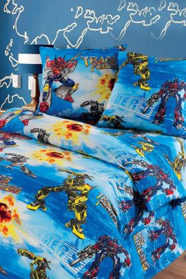 КПБ Бязь "Самойловский текстиль" 1.5 с дет.рисунком - ТРАНСФОРМЕРЫ