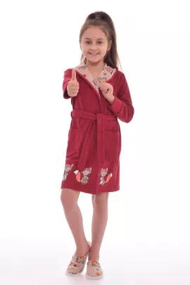 Халат детский 7-181а (бордо)
