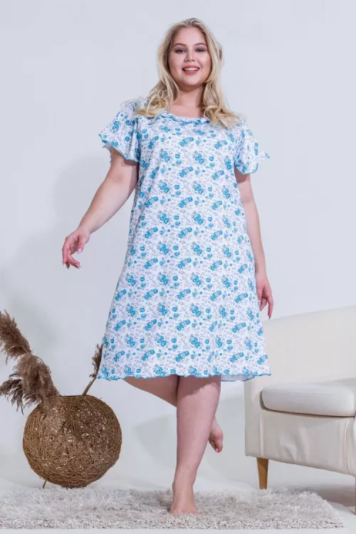 Сорочка 21533 голубой последний размер