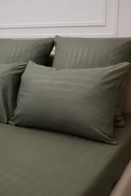 Комплект наволочек Микрофибра Страйп - Хаки