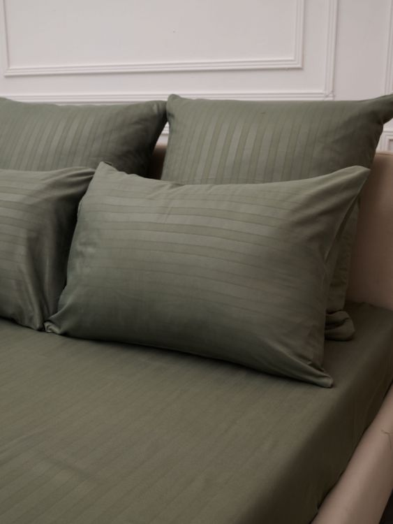 Комплект наволочек Микрофибра Страйп - Хаки