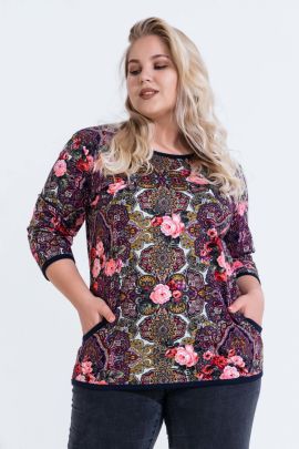 Туника 21530 розы последний размер