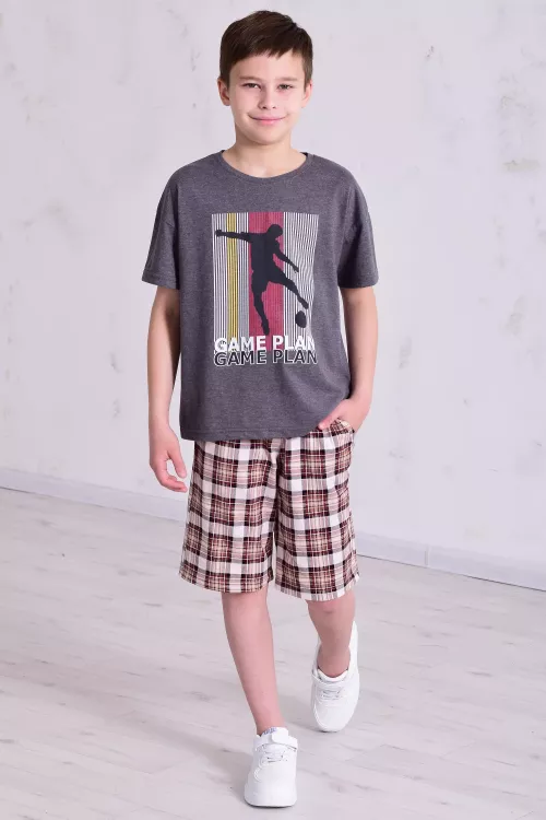 Пижама детская 7-311 (графит)