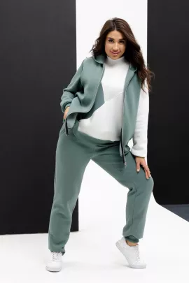 Костюм Виньет оливковый + молочный последний размер