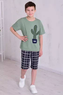 Пижама подростковая 11-066 (оливковый)