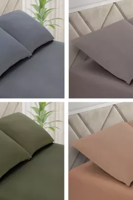 Простыня 2СП поплин однотонный