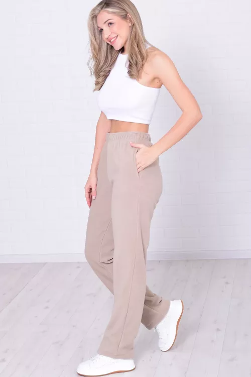 Брюки женские 8-048г (бежево-серый)