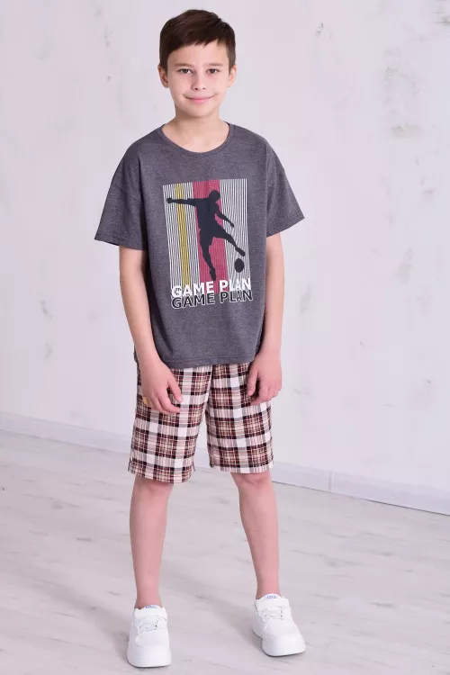Пижама подростковая 11-067 (графит)