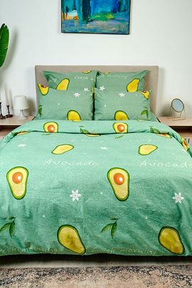 Пододеяльник бязь на молнии - Авокадо