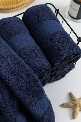 Полотенце махровое - Синий