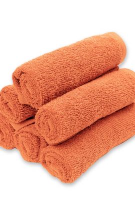 Салфетка махровая - Персиковый