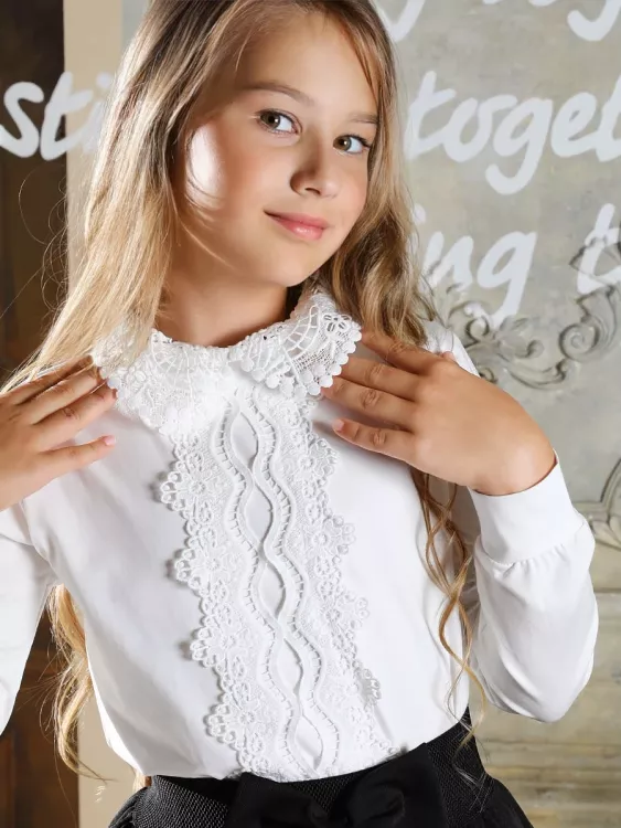 Блузка для девочки трикотажная 4040