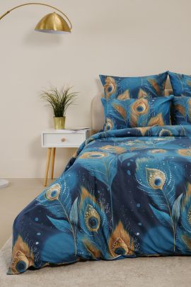 Пододеяльник бязь люкс на молнии - Перо павлина