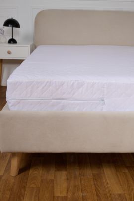 Чехол на матрац стеганный - Белый