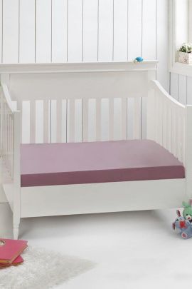 Простыня детская трикотажная на резинке - Какао