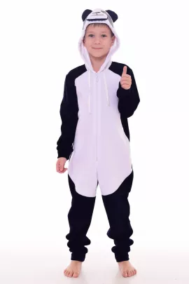 Пижама подростковая Кигуруми Панда 11-036 (темно-синий)