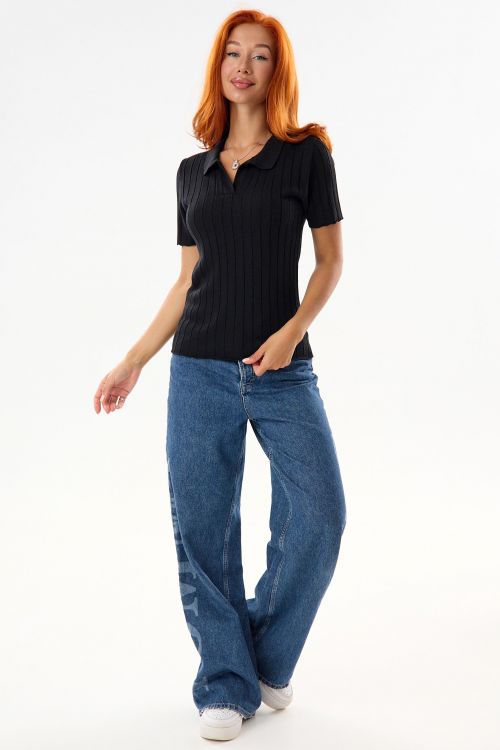 Футболка женская вязаная поло 789030