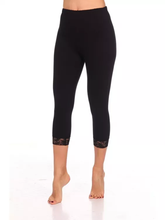 Бриджи "Кружево" черные