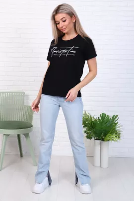 *Футболка женская Ф-2-037а (черный)