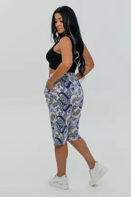 Дачница плюс бриджи женские (фиолетовый)