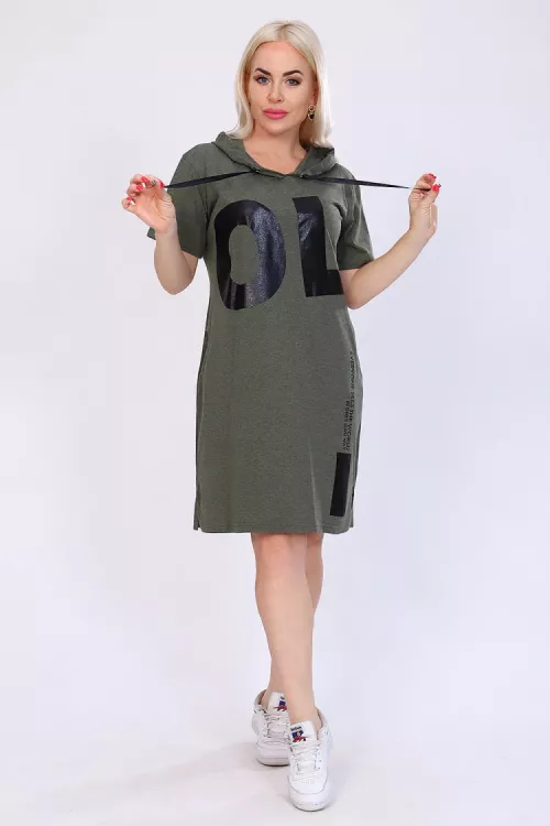 Туника 65004 хаки последний размер