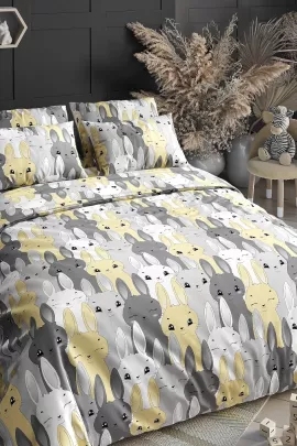 Ушастики(желт) КПБ поплин подростковый