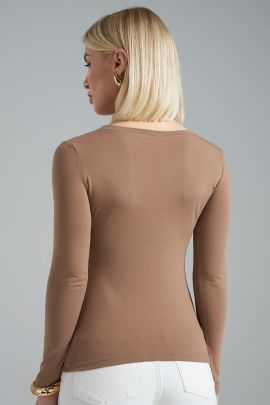 Лонгслив облегающий повседневный skims