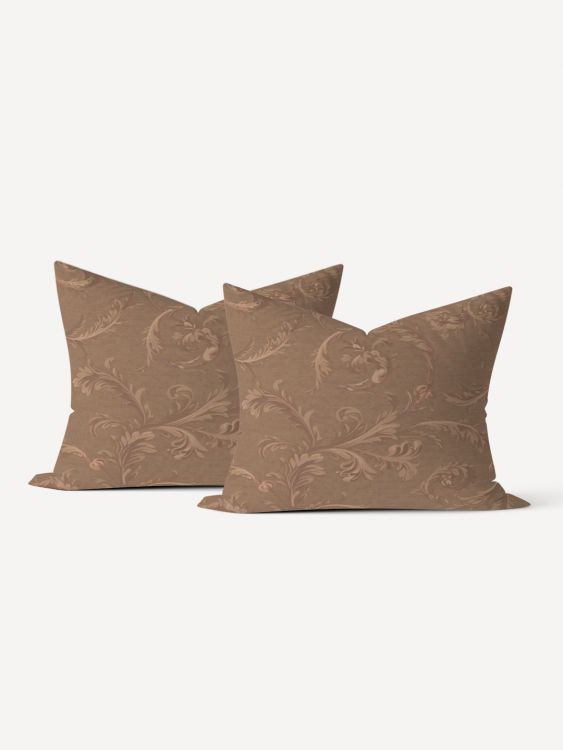 Комплект наволочек микрофибра Узор - Ореховый