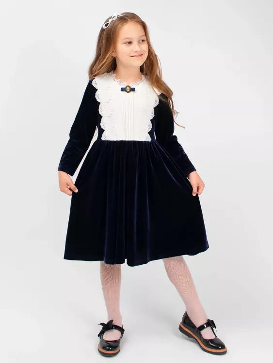 Платье бархатное для девочки 84874