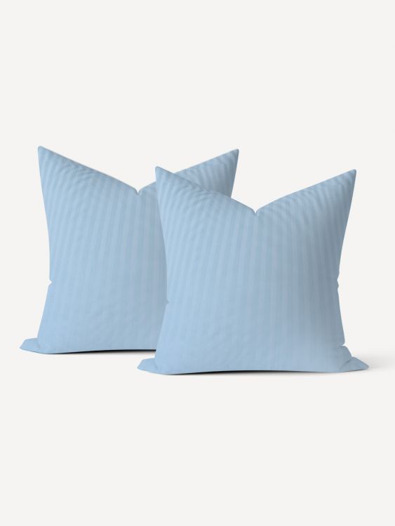 Комплект наволочек сатин страйп - Голубой