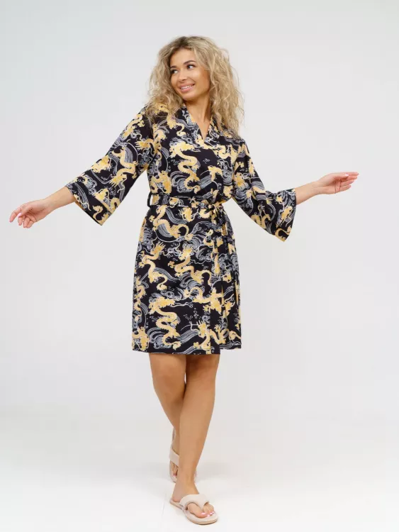 Халат 16281 (черный)