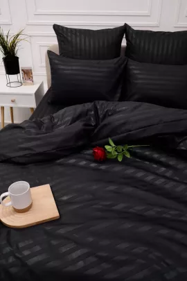 Пододеяльник Микрофибра Страйп - Графит