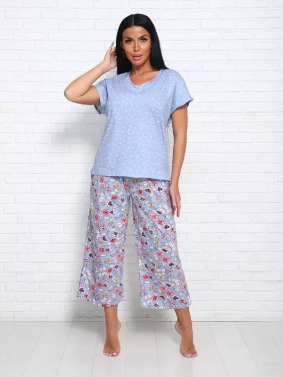 Костюм Сисилья (брюки в цветочки)