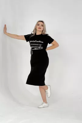 Платье 52324 черный последний размер